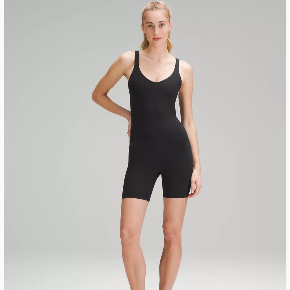 Black Lululemon Align Bodysuit Size 6 8”